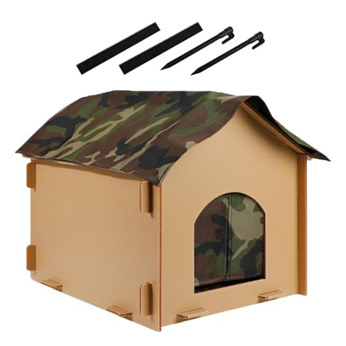 Katzenhaus Für Draußen Warme Katzenhöhle Wetterfester Haustierhaus Faltbare Streunendes Katzenbett Mit Schlafunterlage Und Nägeln, Katzennest Für Streunende Katzen Im Freien Zu Hause 45x51x47 cm Katzenhaus Für Draußen Warme Katzenhöhle Wetterfester Haustierhaus Faltbare Streunendes Katzenbett Mit Schlafunterlage Und Nägeln, Katzennest Für Streunende Katzen Im Freien Zu Hause 45x51x47 cm von Gwtdtoad