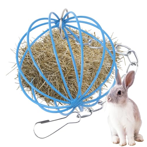 Pet Gras Ball Metall Nager Futterball, Feeder Spielzeug Mit Hängenden Haken, Heuball Zum Aufhängen, Futterraufe Für Chinchillas, Hamster Und Kleintiere, Verhindert Futterverlust 6×6cm Pet Gras Ball Metall Nager Futterball, Feeder Spielzeug Mit Hängenden Haken, Heuball Zum Aufhängen, Futterraufe Für Chinchillas, Hamster Und Kleintiere, Verhindert Futterverlust 6×6cm von Gwtdtoad