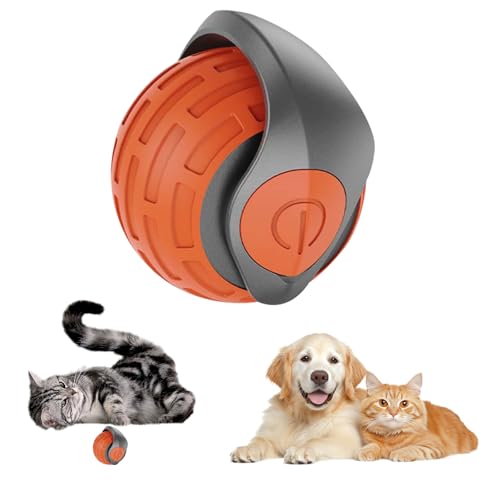 Interaktives Katzenspielzeug,Interaktiver Spielball mit Schwanz für Katzen,Interaktiver Spielball für Katzen,interaktives Katzen- und Hundespielzeug,360° Rolling Smart Ball für Katzen Und Hund (C) von GxDxmBd