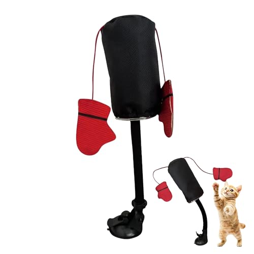 Gxdamxz Boxing Cat Toy Boxsack, Interaktives Katzenspielzeug zur Linderung von Langeweile mit Saugnapf Gxdamxz Boxing Cat Toy Boxsack, Interaktives Katzenspielzeug zur Linderung von Langeweile mit Saugnapf von Gxdamxz