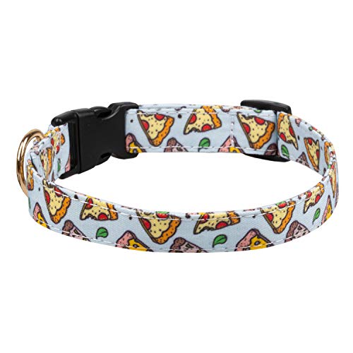 Gyapet Hundehalsband, verstellbare Schnappschnalle, für kleine, mittelgroße und große Hunde, lustige Futtermuster, Urlaub, Welpen, Pizza, M Gyapet Hundehalsband, verstellbare Schnappschnalle, für kleine, mittelgroße und große Hunde, lustige Futtermuster, Urlaub, Welpen, Pizza, M von Gyapet