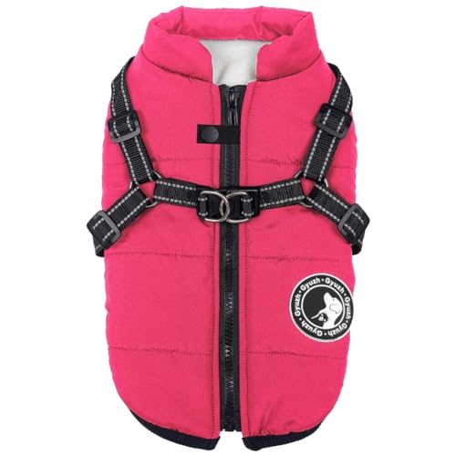 Gyuzh Hundemantel mit Geschirr, für kleine und mittelgroße und große Hunde, wasserdicht, für den Winter, für kleine und mittelgroße und große Hunde von Gyuzh