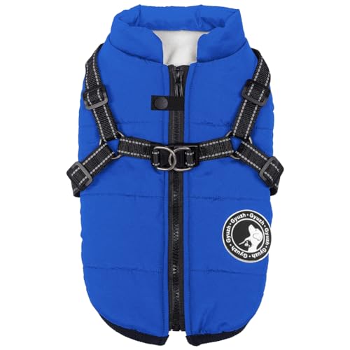 Gyuzh Hundemantel mit Geschirr, für kleine und mittelgroße und große Hunde, wasserdicht, für den Winter, für kleine und mittelgroße und große Hunde Gyuzh Hundemantel mit Geschirr, für kleine und mittelgroße und große Hunde, wasserdicht, für den Winter, für kleine und mittelgroße und große Hunde von Gyuzh