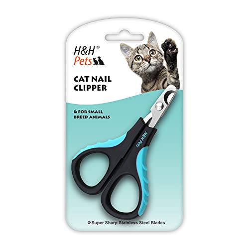H&H Pets Katzen-Nagelknipser – Professioneller scharfer Edelstahl-Krallenschere mit stabilen, rutschfesten Griffen – für kleine Tiere und Katzen H&H Pets Katzen-Nagelknipser – Professioneller scharfer Edelstahl-Krallenschere mit stabilen, rutschfesten Griffen – für kleine Tiere und Katzen von H&H Pets