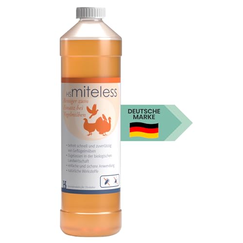 HS Miteless 1000ml - Stallreiniger zum Einsatz bei Vogelmilben - Konzentrat für ca. 400m² HS Miteless 1000ml - Stallreiniger zum Einsatz bei Vogelmilben - Konzentrat für ca. 400m² von HS Sikma