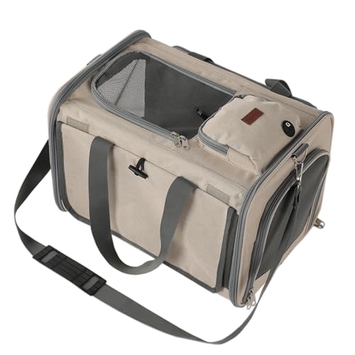 HSC Haustier-Tragetasche, weich, für kleine Hunde, waschbar, mit großen Taschen, für Hunde, Sichtschutz, Outdoor-Reisen, von Fluggesellschaften zugelassen von H.S.C PET PRODUCE