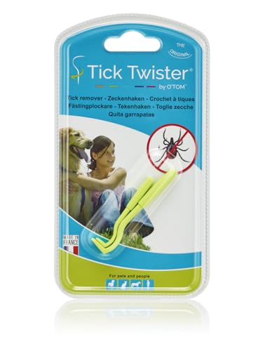 Tick Twister® - Set mit 2 Größen von Zeckenhaken - Effektive Zeckenzange für Hunde, Katzen, Pferde und Menschen - Entfernt Zecken schnell und schmerzfrei - Original Zeckenentferner von Tick Twister