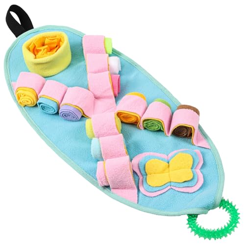 HAAPYY Snuffle Hundespielzeug, gefülltes Leckerli-Spenderspielzeug, Kauspielzeug, weiches Kauspielzeug für Hunde, fördert die Futtersuche HAAPYY Snuffle Hundespielzeug, gefülltes Leckerli-Spenderspielzeug, Kauspielzeug, weiches Kauspielzeug für Hunde, fördert die Futtersuche von HAAPYY