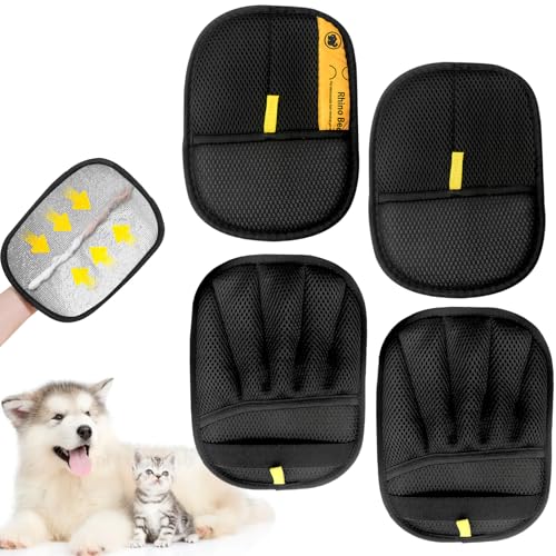 HAASIKI 4 Stück Fellmagnet, 2025 New Fellhandschuhe Fingerlos Katze- Wiederverwendbare Fell Magnet Handschuhe, Katzen Handschuhe Fellpflege Für Glattes und Gesundes Fell Für Kleidung, Sofas HAASIKI 4 Stück Fellmagnet, 2025 New Fellhandschuhe Fingerlos Katze- Wiederverwendbare Fell Magnet Handschuhe, Katzen Handschuhe Fellpflege Für Glattes und Gesundes Fell Für Kleidung, Sofas von HAASIKI