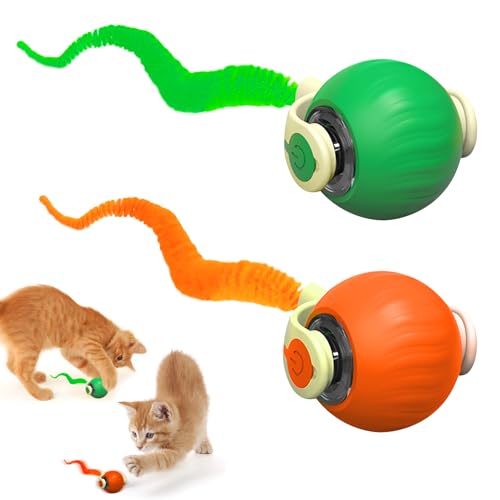 Kauender viraler Rollball für Katzen, intelligentes interaktives Katzenspielzeug, selbstrollender Ball, elektrisches Ballspielzeug für Katzen, interaktiver Katzenspielzeugball, 360° rollender kleiner Kauender viraler Rollball für Katzen, intelligentes interaktives Katzenspielzeug, selbstrollender Ball, elektrisches Ballspielzeug für Katzen, interaktiver Katzenspielzeugball, 360° rollender kleiner von HAASIKI
