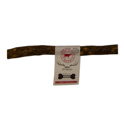 HABA's, Kaurollen für Hunde, angereichert mit Pinienkernen, Kurkuma und Echinacea, Rindfleischgeschmack, 40 Stück, 80 g, Größe L, Natur, Modell Hab Chewbones von HABA's