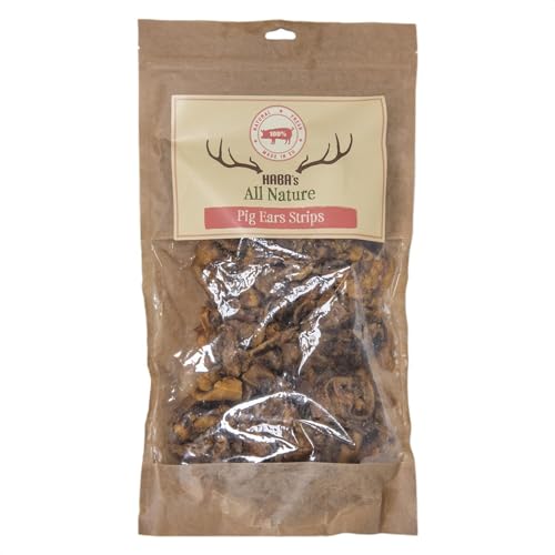 HABA's, Schweineohrstücke – 1000 g, Knusprige Leckerlis mit hohem Proteingehalt, optimale Verdaulichkeit, ideal für Hunde und Katzen, praktische Verpackung, passende Größe HABA's, Schweineohrstücke – 1000 g, Knusprige Leckerlis mit hohem Proteingehalt, optimale Verdaulichkeit, ideal für Hunde und Katzen, praktische Verpackung, passende Größe von HABA's