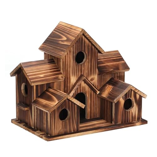 Vogelhaus, hölzerner Vogelkasten, Vogelhäuschen außerhalb des Gartens, Terrasse, dekorative Geschenke for Vogelliebhaber, hängendes Vogelhaus for Kolibri, Drossel, Schwalbe Vogelhaus, hölzerner Vogelkasten, Vogelhäuschen außerhalb des Gartens, Terrasse, dekorative Geschenke for Vogelliebhaber, hängendes Vogelhaus for Kolibri, Drossel, Schwalbe von HABITZ