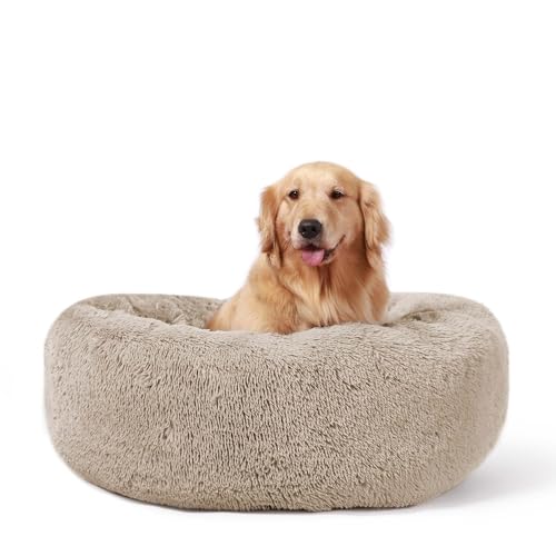 HACHIKITTY Beruhigendes Donut-Bett für große Hunde, für den Innenbereich, Größe XL, 91,4 cm von HACHIKITTY