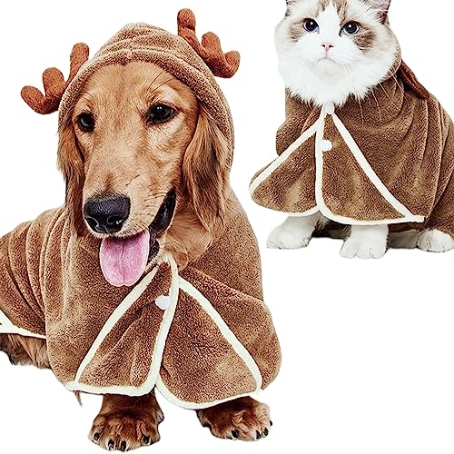 HACLEN Hundehandtücher zum Trocknen von Hunden, Haustierhandtücher für Hunde und Katzen, super saugfähige Handtücher, Welpenhandtücher zum Trocknen von Hunden, Haustier-Bademantel, Hundebadzubehör, von HACLEN