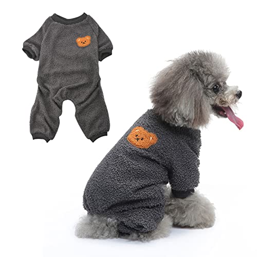 HACRAHO Hunde-Schlafanzug, 1 Stück, leichte Hundekleidung, weiche Hunde-Winterkleidung für kleine Hunde, Katzen von HACRAHO