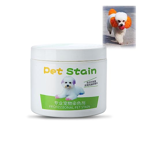 100ml Professional Pet Stain Cat Dog Hair Dye Cream, Plant Extracts Hair Dying, Fashionable Natural Pet Hair Dye, Large Capacity Dogs Cats Hair Dye Cream (Flame Red) von HADAVAKA