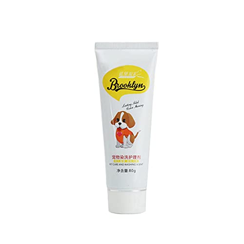 HADAVAKA 9 Colors Optional Pet Dyeing Cream, Hair Dyeing Cream, Pet Dog Pet Cat Hair Shampoo, Professional DIY Pet Hair Coloring Agent Use for Dogs Cat Grooming 80g/2.8oz (Orange) von HADAVAKA