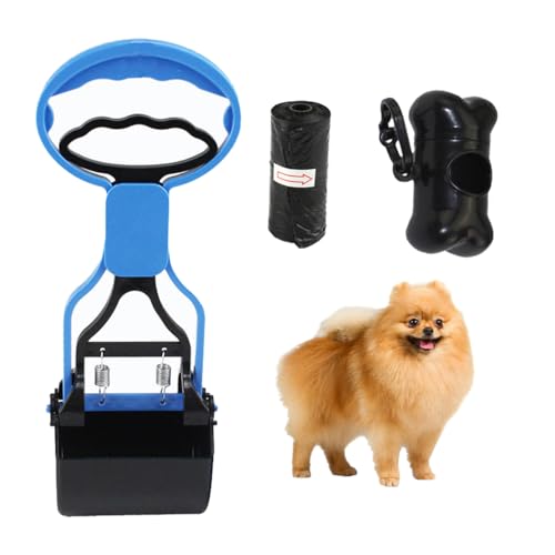 HADAVAKA Pet Pooper Scooper, Dog Waste Scoop Pickup Remover, Lightweight & Compact Dog Poo Picker, with Waste Bags Dispenser, for Walks Garden Dog Poop Waste Pick Up Rake (S) von HADAVAKA