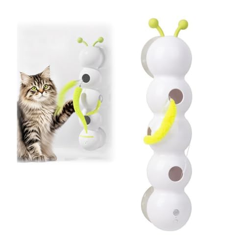 HADAVAKA Whirlie Cat Toys, Caterpillar Smart Cat Toy, Interactive Worm Teaser with Suction Cup, Cat Toy for Indoor Cats, Suitable for Indoor Wall, Door and Window Installation HADAVAKA Whirlie Cat Toys, Caterpillar Smart Cat Toy, Interactive Worm Teaser with Suction Cup, Cat Toy for Indoor Cats, Suitable for Indoor Wall, Door and Window Installation von HADAVAKA