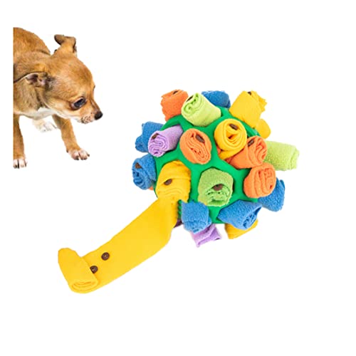 Interaktives Hundespielzeug, Tragbarer Schnuffelball Für Haustiere, Fördert Die Futtersuche, Langsames Futtertraining, Interaktives Hundespielzeug, Für Kleine Und Mittelgroße Haustiere (Green) von HADAVAKA