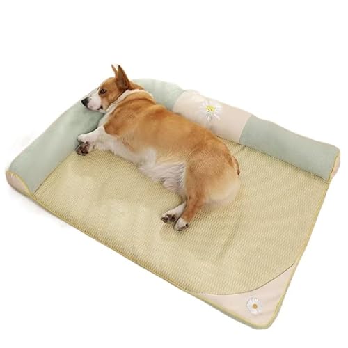 HADWAO Haustiermatte Hundehütte Vier Jahreszeiten Universal Haustiernest Kleine Mittlere und Große Hundematte Sommermatte Sofa Nest Matte (Größe : XL) von HADWAO