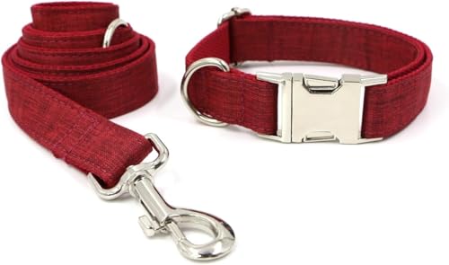 Das Comfort-Hundehalsband, Hundehalsband und Leine-Set, verstellbare Hundehalsbänder mit Metallschnalle und Leine for kleine Hunde. Starke geflochtene Leine for mittelgroße und große Hunde beim Spazie Das Comfort-Hundehalsband, Hundehalsband und Leine-Set, verstellbare Hundehalsbänder mit Metallschnalle und Leine for kleine Hunde. Starke geflochtene Leine for mittelgroße und große Hunde beim Spazie von HAFEISI