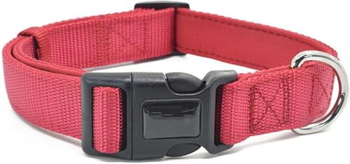 Die Komfort-Hundehalsbänder, taktisches Nylon-Hundehalsband, personalisiertes dickes Hundehalsband, weich und verstellbar, Militär-Trainings-Welpenhalsband for kleine, mittelgroße und große Hunde(Red, Die Komfort-Hundehalsbänder, taktisches Nylon-Hundehalsband, personalisiertes dickes Hundehalsband, weich und verstellbar, Militär-Trainings-Welpenhalsband for kleine, mittelgroße und große Hunde(Red, von HAFEISI