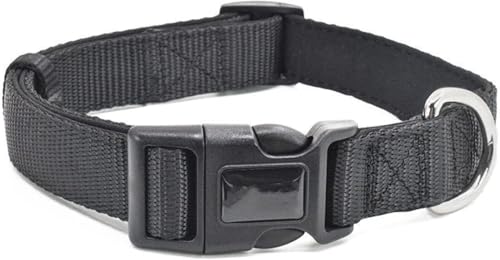 Die Komfort-Hundehalsbänder, taktisches Nylon-Hundehalsband, personalisiertes dickes Hundehalsband, weich und verstellbar, Militär-Trainings-Welpenhalsband for kleine, mittelgroße und große Hunde(Blac Die Komfort-Hundehalsbänder, taktisches Nylon-Hundehalsband, personalisiertes dickes Hundehalsband, weich und verstellbar, Militär-Trainings-Welpenhalsband for kleine, mittelgroße und große Hunde(Blac von HAFEISI