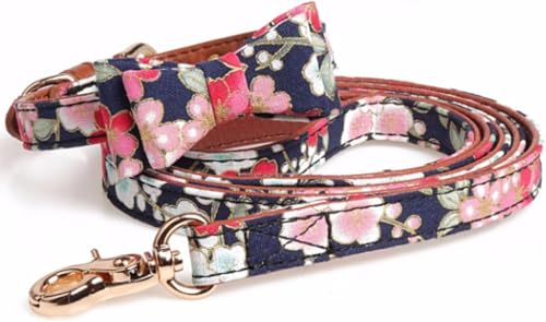 Die komfortablen Hundehalsbänder, personalisiertes Hundehalsband und Leine-Set, schickes blaues Fliege-Hundehalsband mit Metallschnalle, modische Welpenhalsbänder for kleine, mittelgroße und große Hun Die komfortablen Hundehalsbänder, personalisiertes Hundehalsband und Leine-Set, schickes blaues Fliege-Hundehalsband mit Metallschnalle, modische Welpenhalsbänder for kleine, mittelgroße und große Hun von HAFEISI