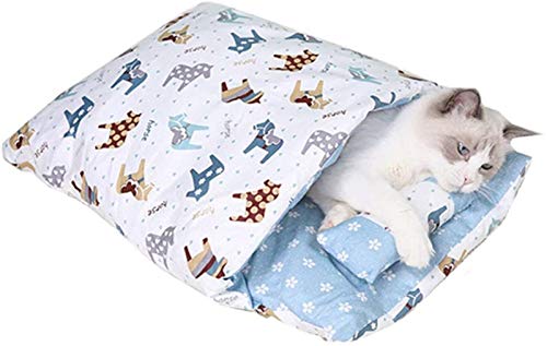 HAFEISI Kleines Haustierbett, Hundehöhle, kleine Hunde, Katzenhöhle, Kätzchenbett, bequemes Hundebett, Hundeschlafsäcke, Plüsch-Hundebett, kleines Katzenbett, Flauschiges Katzenbett(Blue,30x45CM) HAFEISI Kleines Haustierbett, Hundehöhle, kleine Hunde, Katzenhöhle, Kätzchenbett, bequemes Hundebett, Hundeschlafsäcke, Plüsch-Hundebett, kleines Katzenbett, Flauschiges Katzenbett(Blue,30x45CM) von HAFEISI