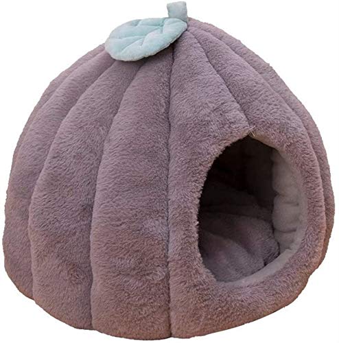 Kleines Haustierbett, Winterbett aus flauschiger Baumwolle, beheiztes Katzen-/Hundehausbett, weiches, beruhigendes Katzenbett, Höhlen-Iglu mit abnehmbarer, waschbarer, gemütlicher Matte for kleine und Kleines Haustierbett, Winterbett aus flauschiger Baumwolle, beheiztes Katzen-/Hundehausbett, weiches, beruhigendes Katzenbett, Höhlen-Iglu mit abnehmbarer, waschbarer, gemütlicher Matte for kleine und von HAFEISI