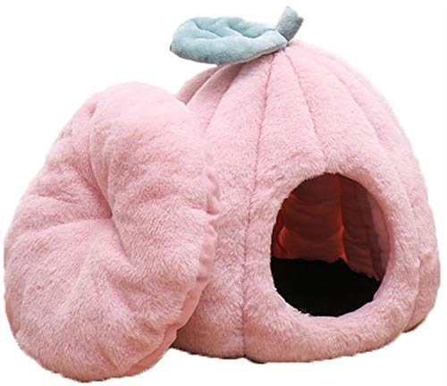 Kleines Haustierbett, Winterbett aus flauschiger Baumwolle, beheiztes Katzen-/Hundehausbett, weiches, beruhigendes Katzenbett, Höhlen-Iglu mit abnehmbarer, waschbarer, gemütlicher Matte for kleine und Kleines Haustierbett, Winterbett aus flauschiger Baumwolle, beheiztes Katzen-/Hundehausbett, weiches, beruhigendes Katzenbett, Höhlen-Iglu mit abnehmbarer, waschbarer, gemütlicher Matte for kleine und von HAFEISI