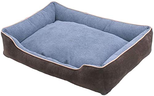 Kleines Haustierbett, orthopädisches Hundebett, warmes, weiches Beruhigungsbett for Haustiere mit abnehmbarem Bezug, waschbares Hunde-/Katzenkissen, Schlafsofa for große und mittelgroße Hunde(Blue,120 Kleines Haustierbett, orthopädisches Hundebett, warmes, weiches Beruhigungsbett for Haustiere mit abnehmbarem Bezug, waschbares Hunde-/Katzenkissen, Schlafsofa for große und mittelgroße Hunde(Blue,120 von HAFEISI