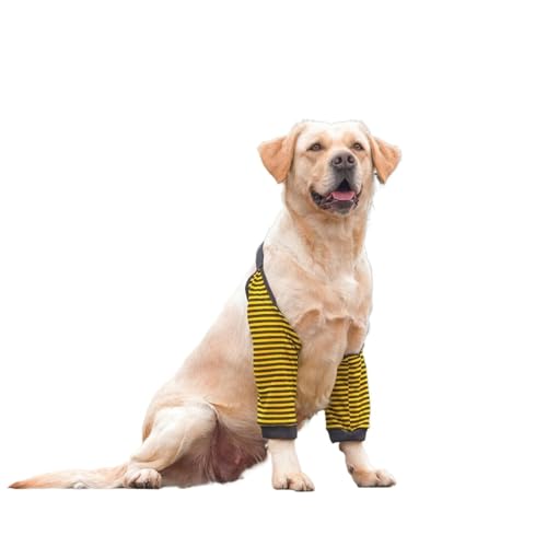 HAGJII Ellenbogenbandage Hund Für Extremen Hornhautschutz Und Hygrom Verstellbare Recovery Sleeve Hund Vorderbein Hundebeinschutz Für Verletzte Beine Oder Gelenke(L,B) von HAGJII