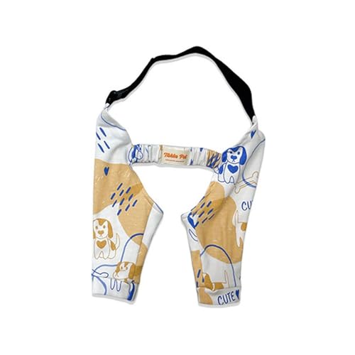 HAGJII Ellenbogenbandage Hund Verstellbare Vorderbein-Stütze Mit Schulterstütze Recovery Sleeve Hund Für Große Hunde, Hilft Bei Der Heilung Von Arthritis Hundebeinschutz(Weiß,M) von HAGJII