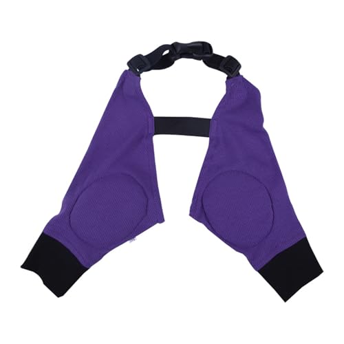 HAGJII Recovery Sleeve Hund Zur Genesung Nach Verletzungen Ellenbogenbandage Hund Bequeme Hundebeinschutz Zur Vorbeugung Von Hornhaut Mit Schulterstütze(Purple,M) von HAGJII