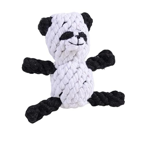 HAHIII Seilspielzeug für Hunde, Cartoon, Kauspielzeug für kleine und große Hunde, Reinigung der Backenzähne, bissfestes Spielzeug, Zubehör für Welpen (Panda) von HAHIII