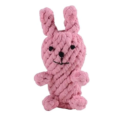 HAHIII Seilspielzeug für Hunde, Cartoon, Kauspielzeug für kleine und große Hunde, Reinigung der Backenzähne, bissfestes Spielzeug, Zubehör für Welpen (Rabbit) von HAHIII