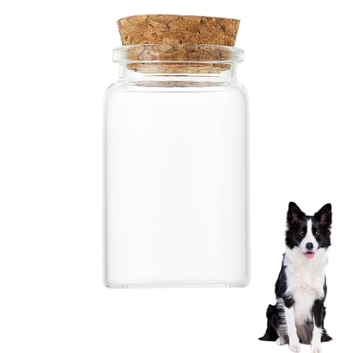 HAICN Erinnerungsflasche für Tierhaare und Pelz, für wertvolle Erinnerungen, Haustier-Erinnerungsurne, Glas, Andenken-Flasche für Hunde, Katzen, kleine Haustiere HAICN Erinnerungsflasche für Tierhaare und Pelz, für wertvolle Erinnerungen, Haustier-Erinnerungsurne, Glas, Andenken-Flasche für Hunde, Katzen, kleine Haustiere von HAICN