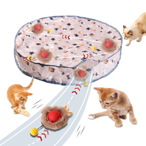 HAIPIMGT Interaktives Spielzeug für Katzen im Innenbereich – wiederaufladbarer elektrischer Ball, der in der Tasche rollt | durch Bewegung aktiviert | Stimuliert den Jagdinstinkt | Versteckmausspiel HAIPIMGT Interaktives Spielzeug für Katzen im Innenbereich – wiederaufladbarer elektrischer Ball, der in der Tasche rollt | durch Bewegung aktiviert | Stimuliert den Jagdinstinkt | Versteckmausspiel von HAIPIMGT