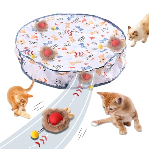 HAIPIMGT Interaktives Spielzeug für Katzen im Innenbereich – wiederaufladbarer elektrischer Ball, der in der Tasche rollt | durch Bewegung aktiviert | Stimuliert den Jagdinstinkt | Versteckmausspiel HAIPIMGT Interaktives Spielzeug für Katzen im Innenbereich – wiederaufladbarer elektrischer Ball, der in der Tasche rollt | durch Bewegung aktiviert | Stimuliert den Jagdinstinkt | Versteckmausspiel von HAIPIMGT