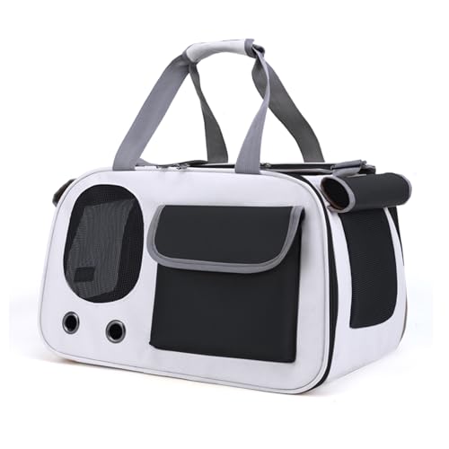 HAIPIMGT Transportbox für Katzen und Hunde, faltbar, leicht und robust, zugelassen für Flugzeuge, mit atmungsaktivem Netz und Sicherheitsreißverschlüssen, ideal für Reisen und Transport (schwarz) HAIPIMGT Transportbox für Katzen und Hunde, faltbar, leicht und robust, zugelassen für Flugzeuge, mit atmungsaktivem Netz und Sicherheitsreißverschlüssen, ideal für Reisen und Transport (schwarz) von HAIPIMGT