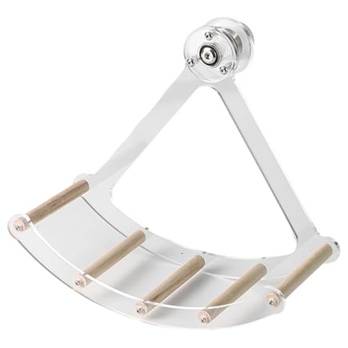 HAISENG Edelstahlvogel Barsch Schwung Mit Kau Resistenten Metallstab Für Papageien Cockatiels Stressabbau Käfig Spielzeugpapageien Übung von HAISENG