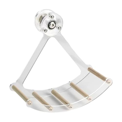 HAISENG Edelstahlvogel Barsch Schwung Mit Kau Resistenten Metallstab Für Papageien Cockatiels Stressabbau Käfig Spielzeugpapageien Übung von HAISENG