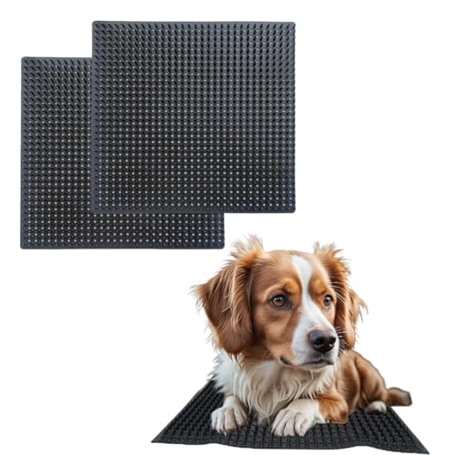 Hunde-Kratzbaum-Pad, weiche Haptik, zur Linderung von Juckreiz, für Pferde, Kuh, Ziege, Schaf, PVC-Rückenkratzer, Massage-Bürste für Holzpfahl, Wand, Sofa, Boden, 30 x 30 cm, 2 Stück Hunde-Kratzbaum-Pad, weiche Haptik, zur Linderung von Juckreiz, für Pferde, Kuh, Ziege, Schaf, PVC-Rückenkratzer, Massage-Bürste für Holzpfahl, Wand, Sofa, Boden, 30 x 30 cm, 2 Stück von HAISENGO