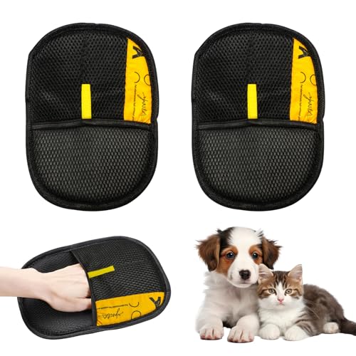 2025 Tierhaarentfernungshandschuhe, elektrostatischer Tierhaarentferner, waschbar, wiederverwendbar, Katzenpflege-Handschuhe für Bettwäsche, Couch, Kleidung, Teppich, Mehrzweck-Haustierpflegezubehör 2025 Tierhaarentfernungshandschuhe, elektrostatischer Tierhaarentferner, waschbar, wiederverwendbar, Katzenpflege-Handschuhe für Bettwäsche, Couch, Kleidung, Teppich, Mehrzweck-Haustierpflegezubehör von HAIZAIGUOGUO