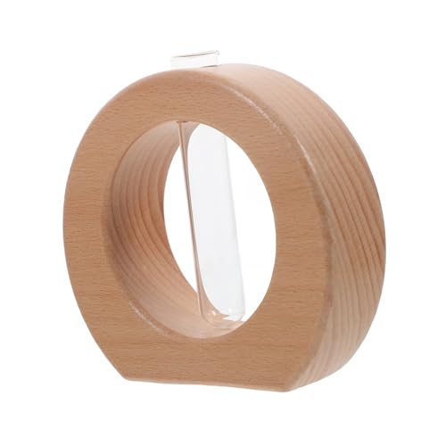 HAKIDZEL Wasserpflanzer Hydrokulturvase Für Den Schreibtisch Holzständer Glasvase Für Zimmerpflanzen Terrarium- von HAKIDZEL