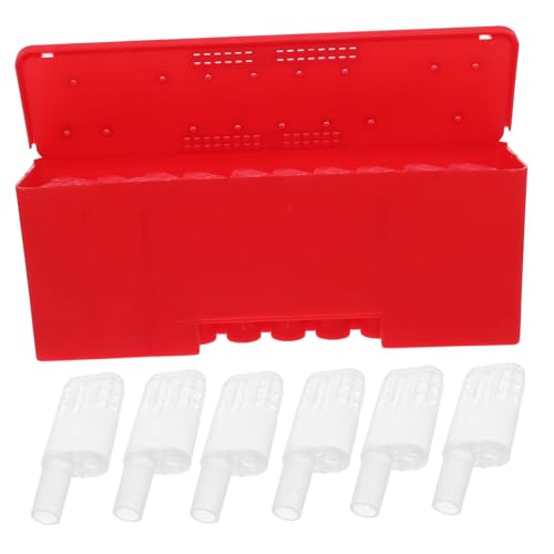 HAKIDZEL 1 Set Kunststoff-bienenkäfige Zum Transport Von Königin-imkereibedarf, Aufzuchtbecher-kit, Transportbox, Imker-ausrüstungswerkzeug von HAKIDZEL