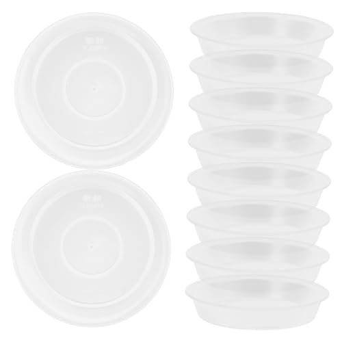 HAKIDZEL 10 Stück Blumentopf-tablett Kunststoff-Pflanzen-untersetzer Pflanzen-untersetzer Tropf Robuster Pflanzen-untersetzer Für Pflanzgefäß-tabletts Für Pflanzen Wassertabletts Für von HAKIDZEL